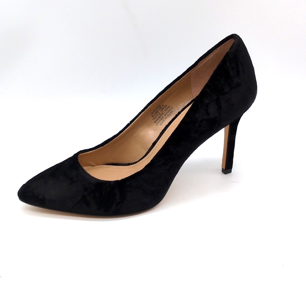 G.I.L.I. Shoes Womens Alecia Black 8.5 Pumps Crushed Velvet Classic Dressy NEW